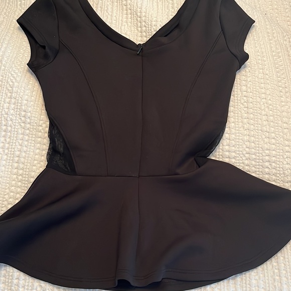 Guess Black Peplum Top - Picture 6 of 9